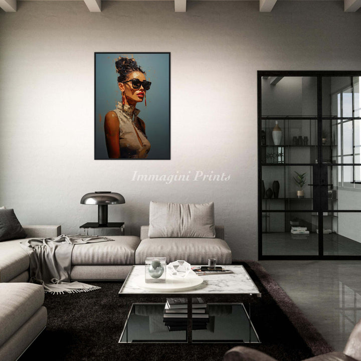 Shades of Elegance (Framed Art Print)